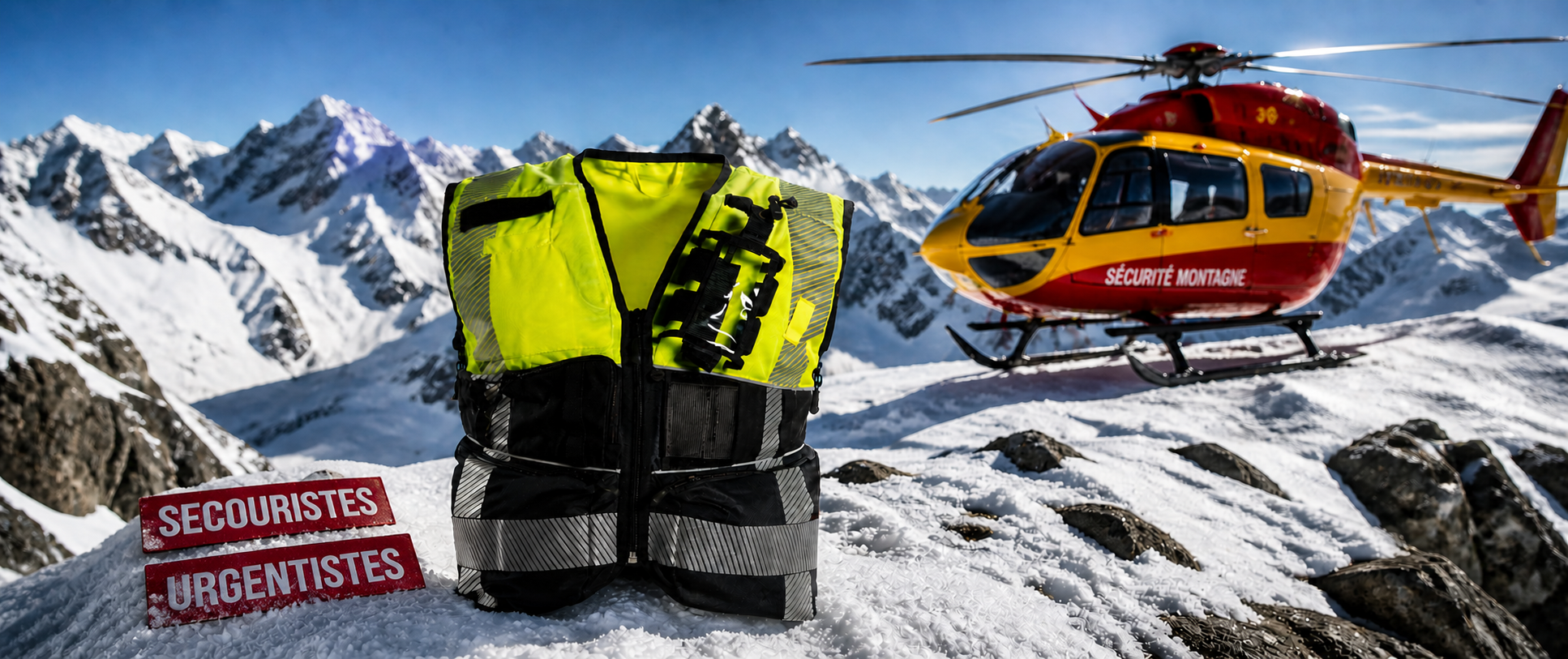Gilet de secours en montagne